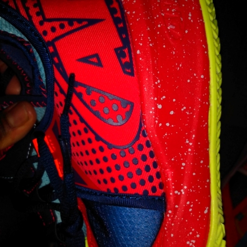 And1 Multicolor Basketball Shoes - Red, Orange, Blue, Yellow - Picture 6 of 10